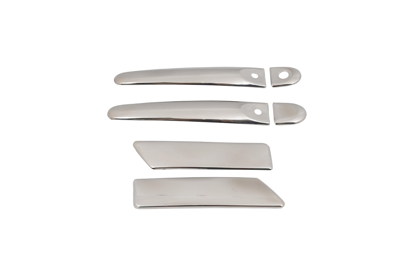 Nissan Juke Mk1 (2010-2019) Stainless Steel Chrome Door Handle Covers - 4 Doors Set (With Keyless Entry Sensor Cutouts)