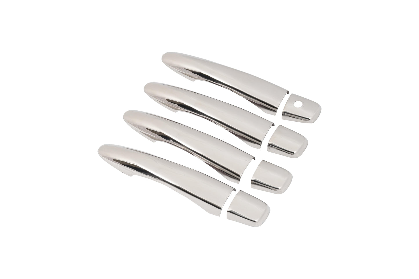 Nissan Navara NP300 (2015-Present) Stainless Steel Chrome Door Handle Covers - 4 Pieces
