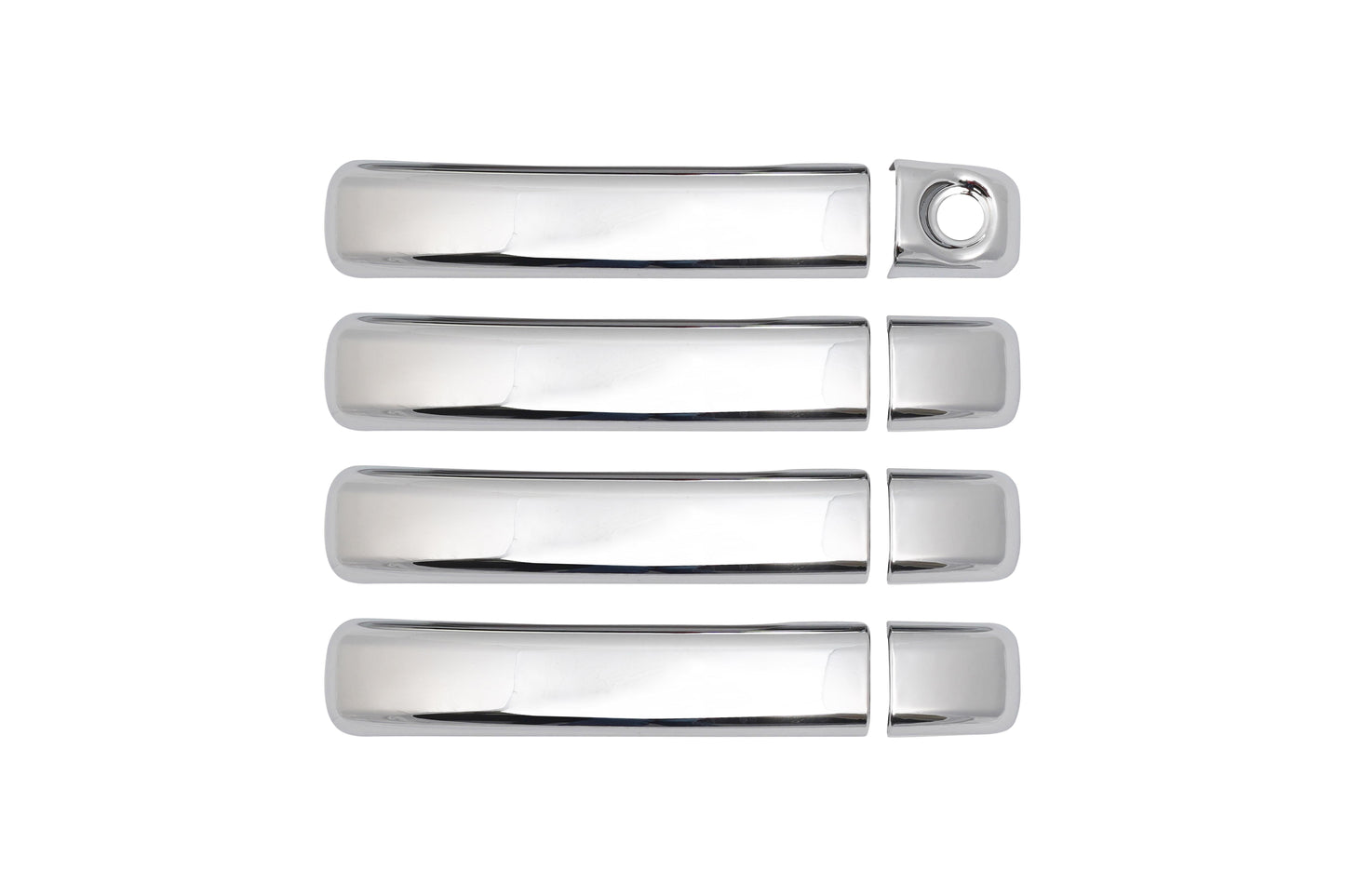Nissan NV400 (2010-Present) Stainless Steel Chrome Door Handle Covers - 4 Doors / 8 Pieces (1 Keyhole)