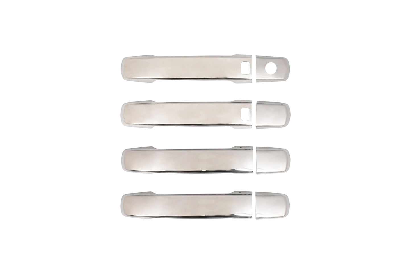 Nissan Qashqai J10 (2007-2013) Stainless Steel Chrome Door Handle Covers - 4 Doors (Dual Keyholes)