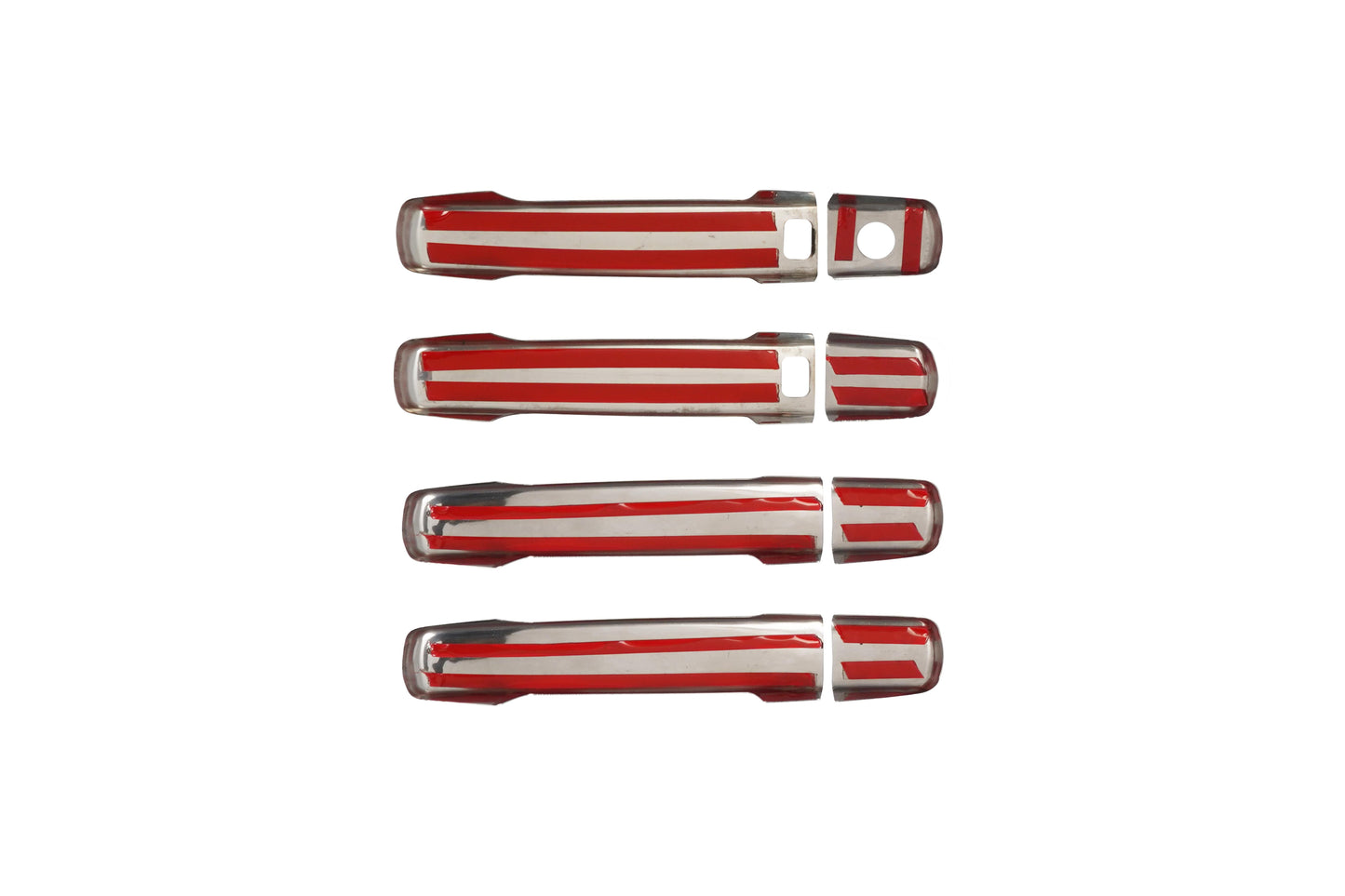 Nissan Qashqai J10 (2007-2013) Stainless Steel Chrome Door Handle Covers - 4 Doors (Dual Keyholes)