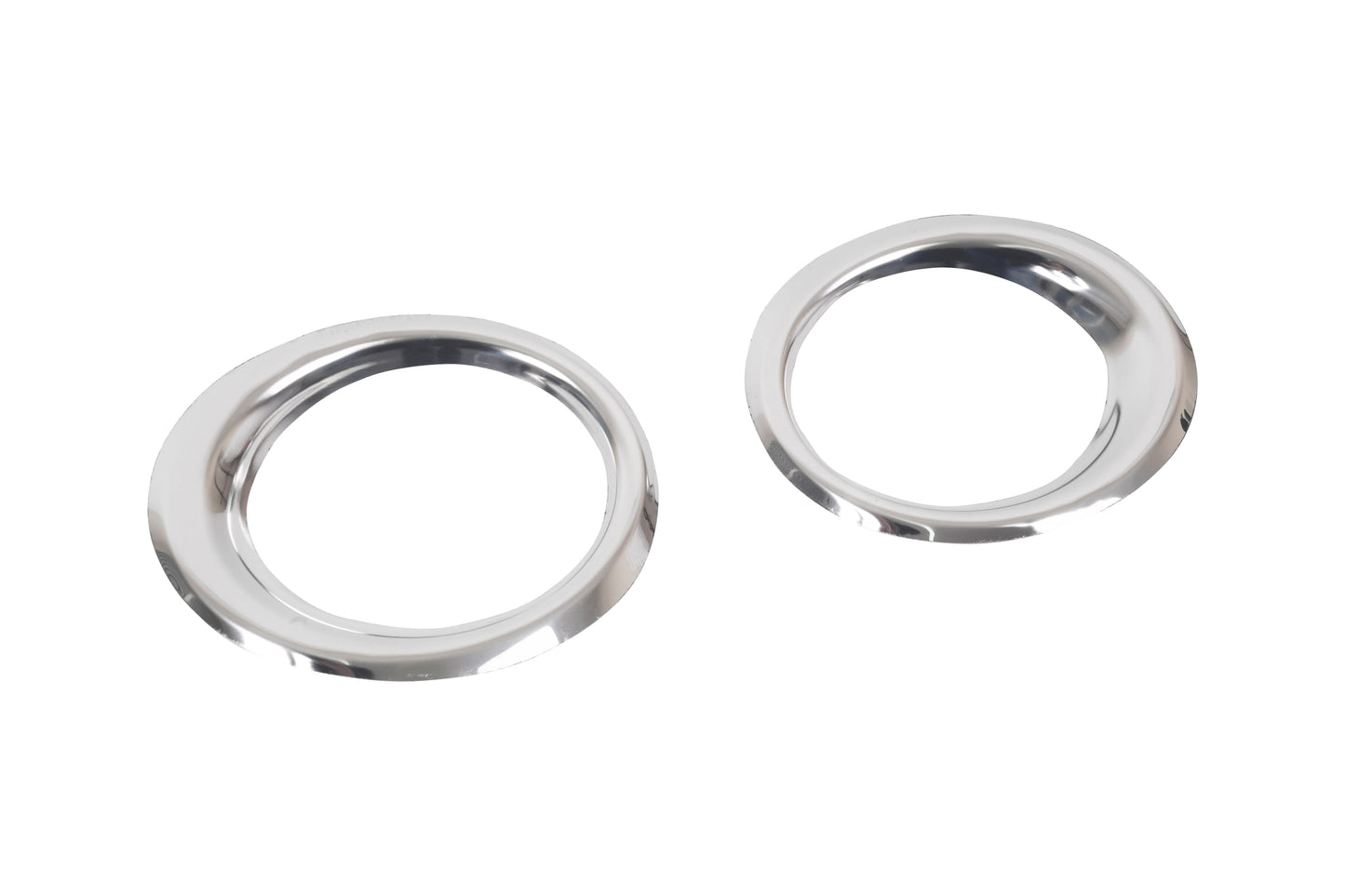 Nissan Qashqai J10 Facelift (2010-2013) Stainless Steel Chrome Front Fog Light Trims - 2 Pieces