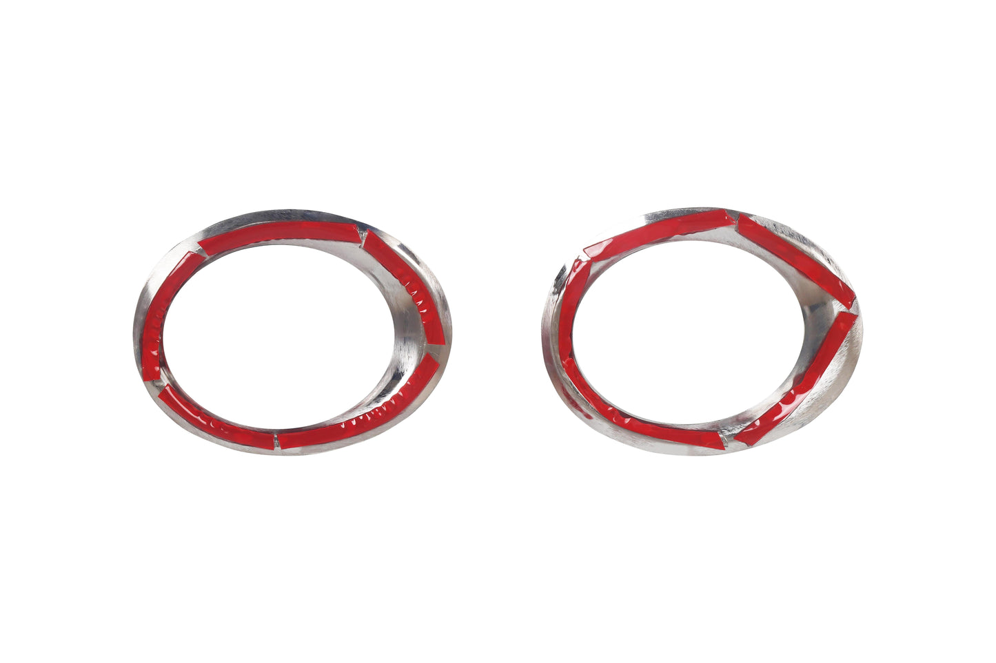 Nissan Qashqai J10 Facelift (2010-2013) Stainless Steel Chrome Front Fog Light Trims - 2 Pieces