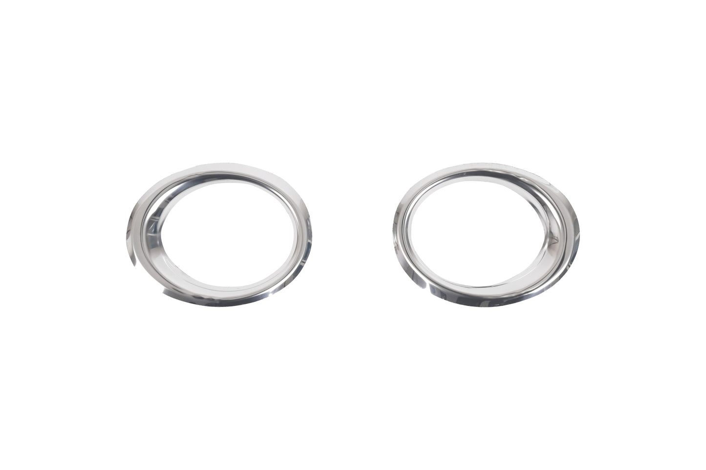 Nissan Qashqai J10 Facelift (2010-2013) Stainless Steel Chrome Front Fog Light Trims - 2 Pieces
