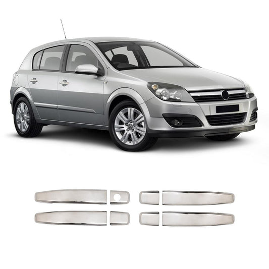 Opel Astra H / Classic III (2009-2013) Stainless Steel Chrome Door Handle Covers - 4 Doors