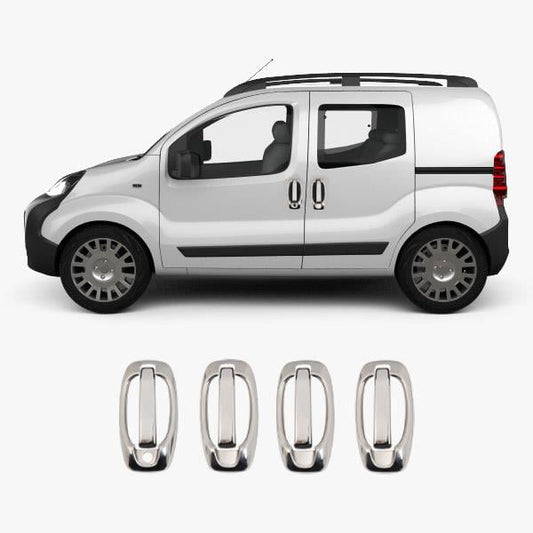 Opel Combo D (2011-2018) Stainless Steel Chrome Door Handle Covers - 4 Doors Set