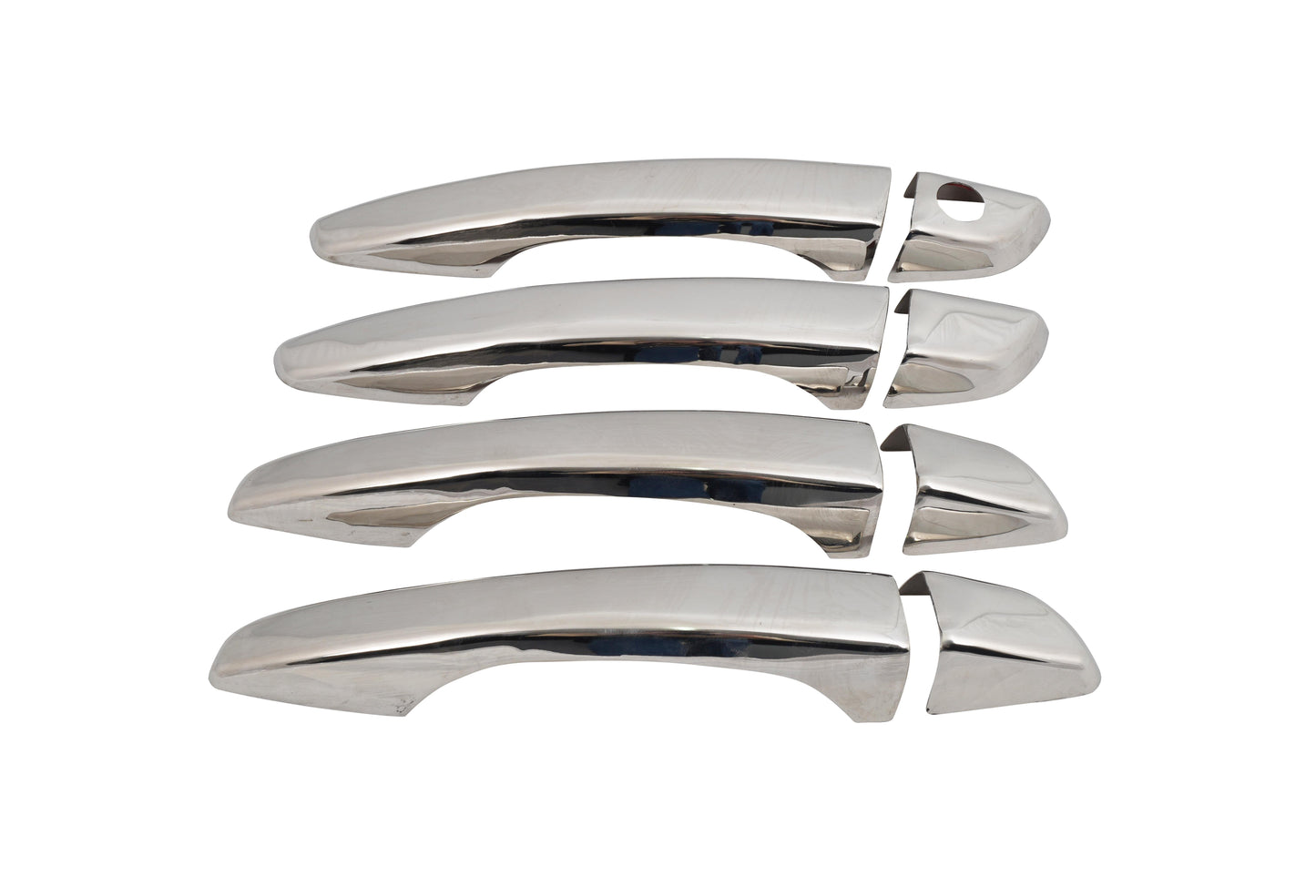 Opel Combo E (2019-Present) Stainless Steel Chrome Door Handle Covers - 4 Doors (1 Keyhole)