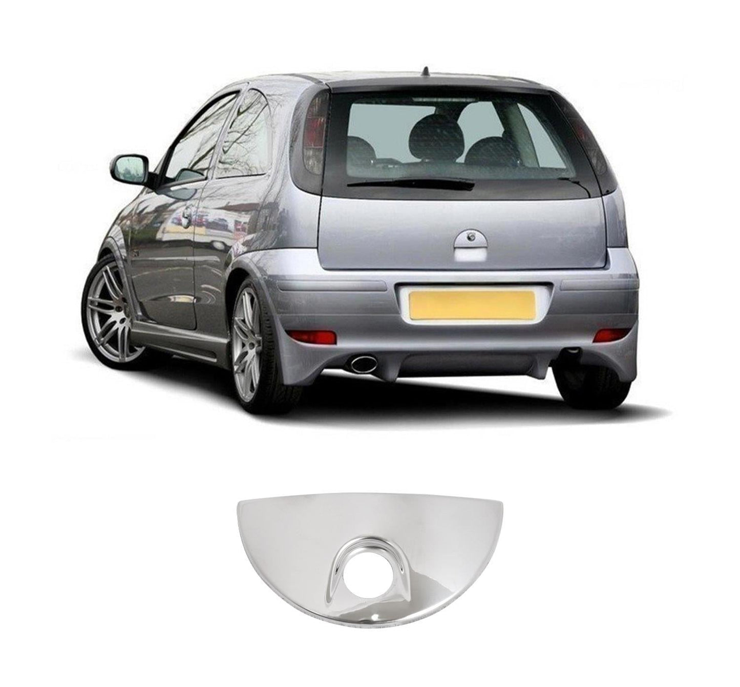 Opel Corsa C (2000-2006) Stainless Steel Chrome Tailgate Handle Trim