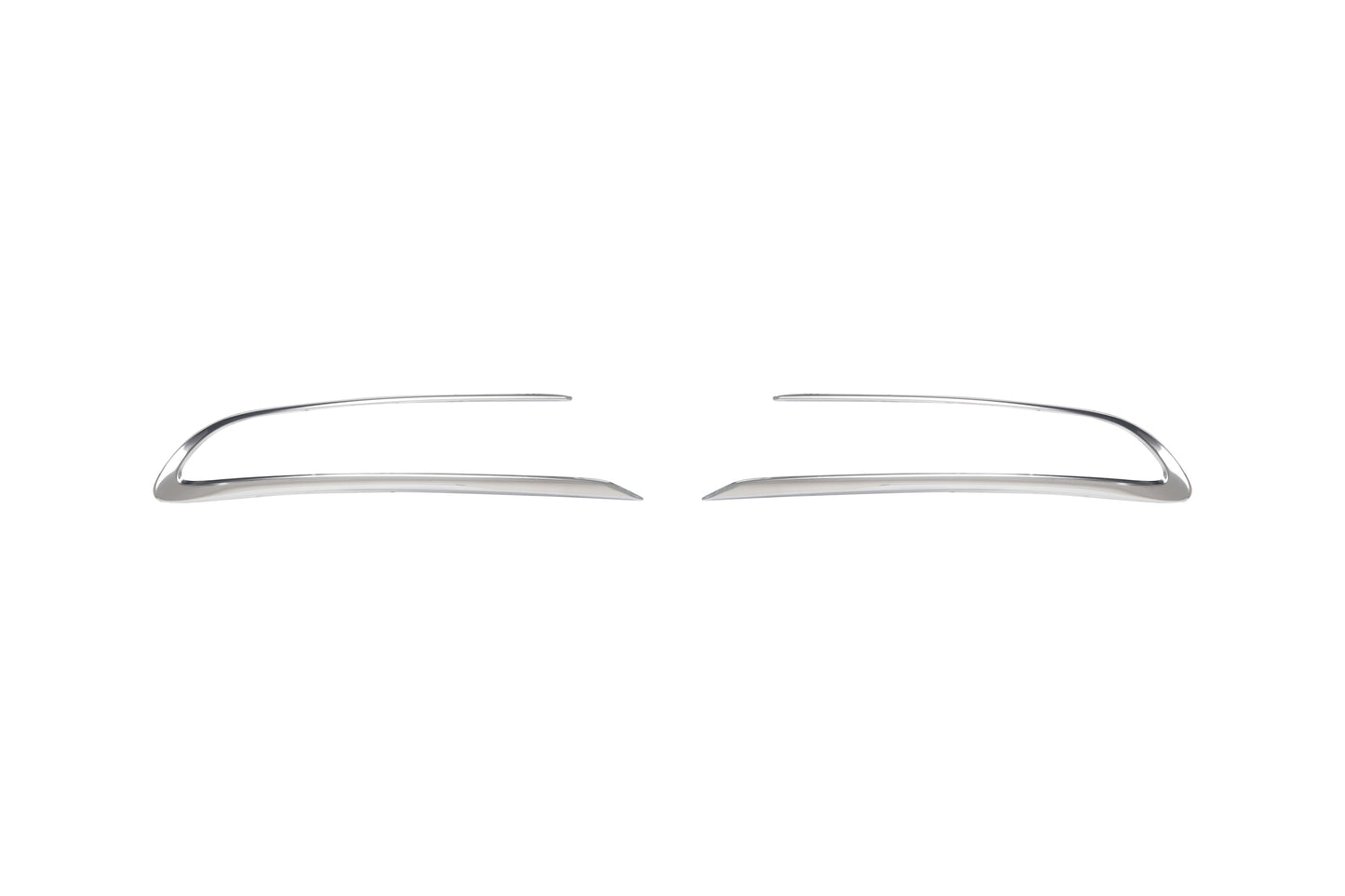 Opel Grandland X (2017-Present) Stainless Steel Chrome Rear Bumper Diffuser Frame Trims - 2 Pieces