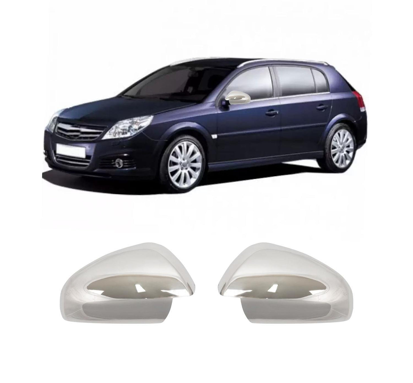 Opel Signum 2003-2008 stainless steel mirror cover overlay