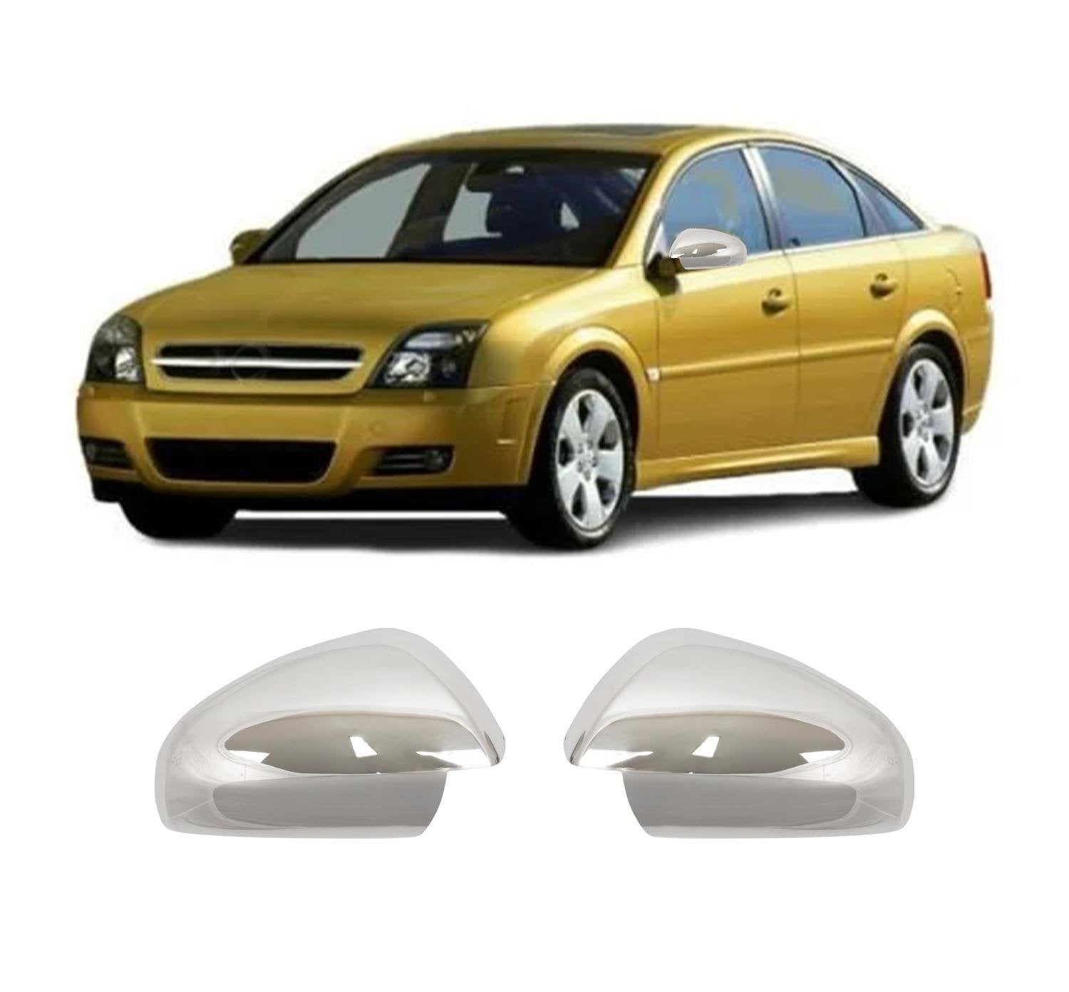 Opel Vectra C 2002-2008 stainless steel mirror cover overlay