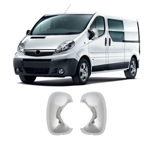 Opel Vivaro A 2001-2014 ABS chrome mirror cover overlay