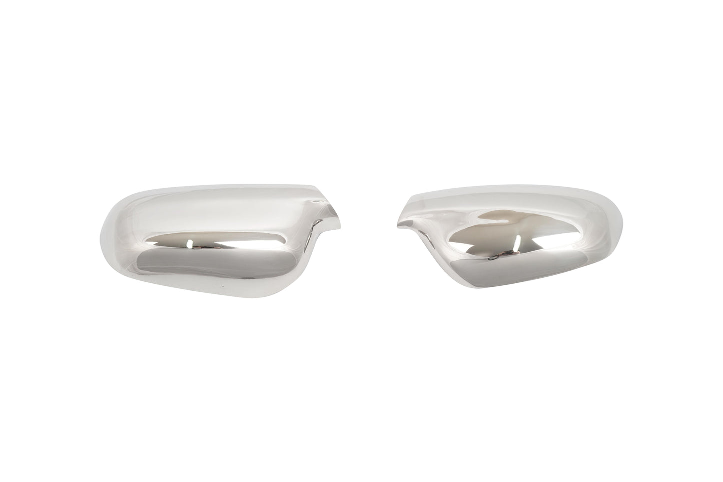 Chrome stainless steel side mirror covers for Peugeot 307