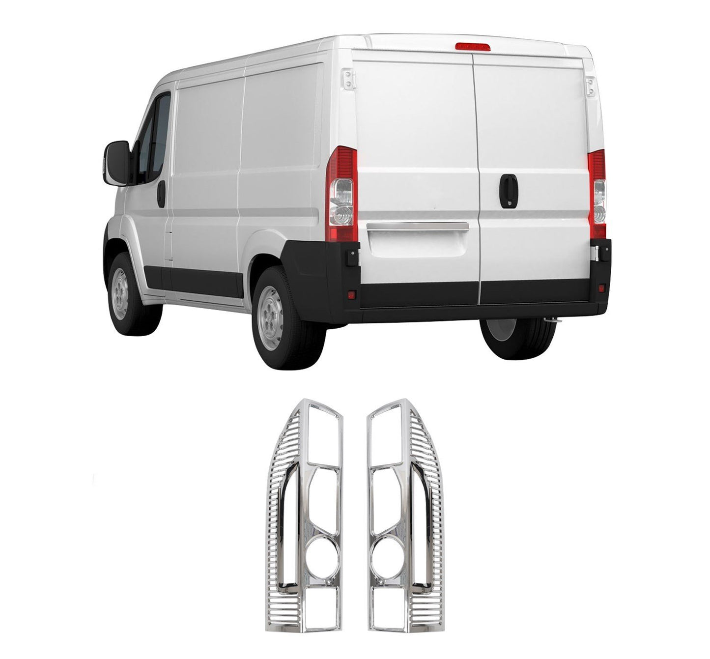 Peugeot Boxer (2006-2014) Stainless Steel Chrome Tail Light Frames