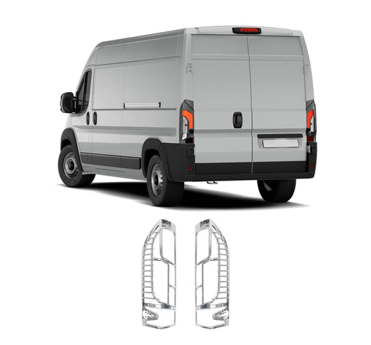 Peugeot Boxer (2015-Present) Stainless Steel Chrome Tail Light Frames