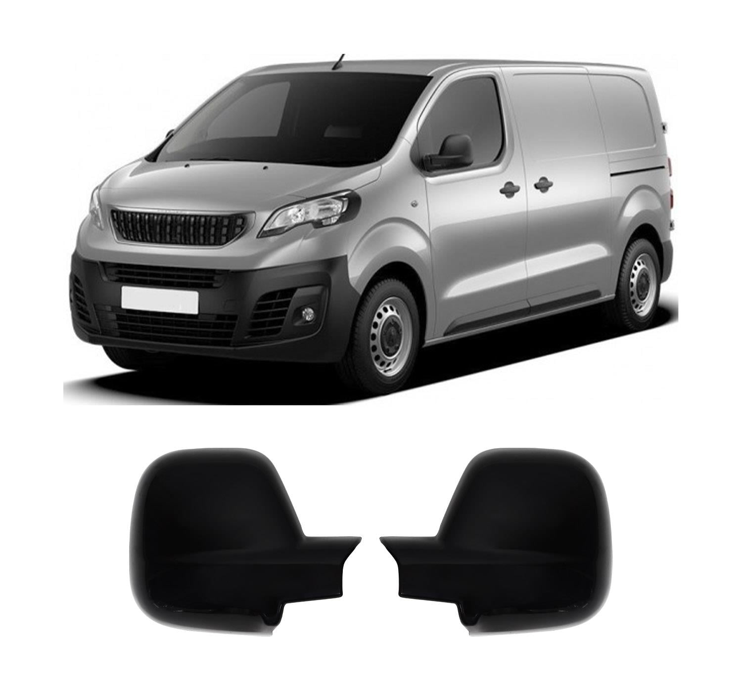 Peugeot Expert III 2017 ABS black mirror cover overlay