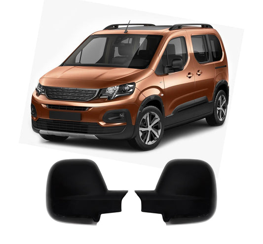 Peugeot Rifter 2019 ABS black mirror cover overlay