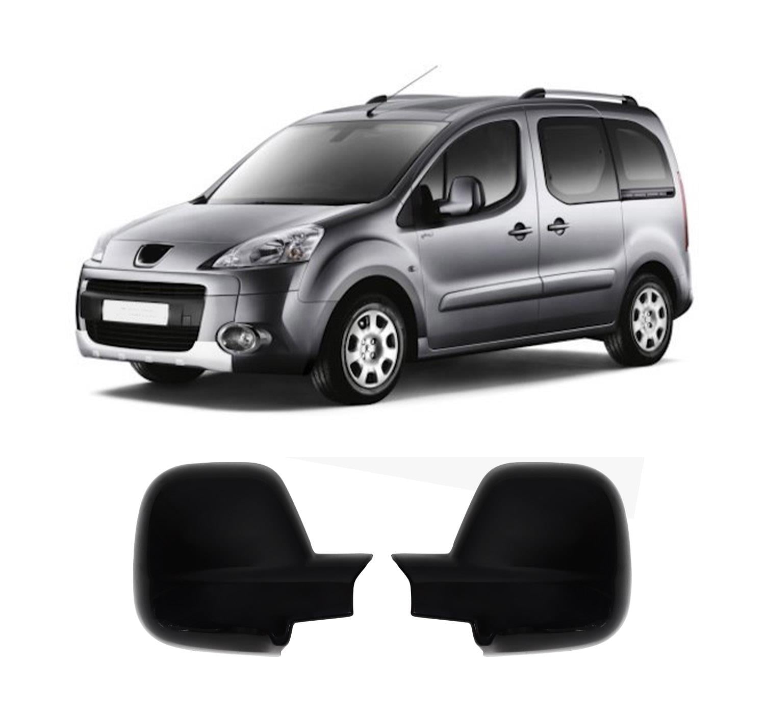 Peugeot Partner Tepee Facelift 2012 ABS black mirror cover overlay