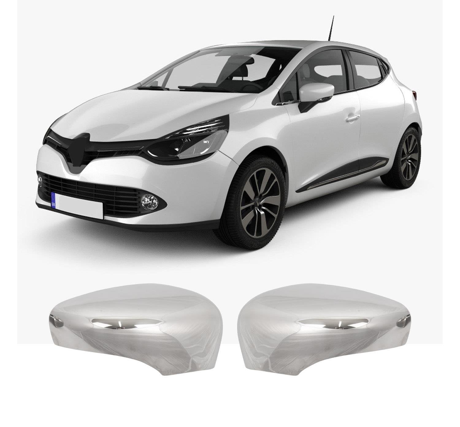 Renault Clio IV 2012 stainless steel mirror cover overlay