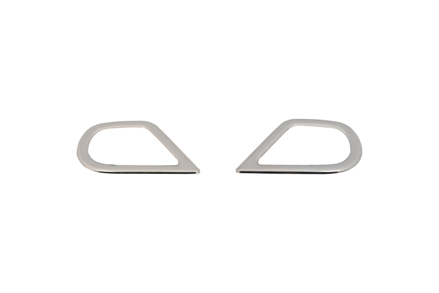 Renault Clio 4 Facelift (2015-2019) Stainless Steel Chrome Front Fog Light Frame Trims - 2 Pieces
