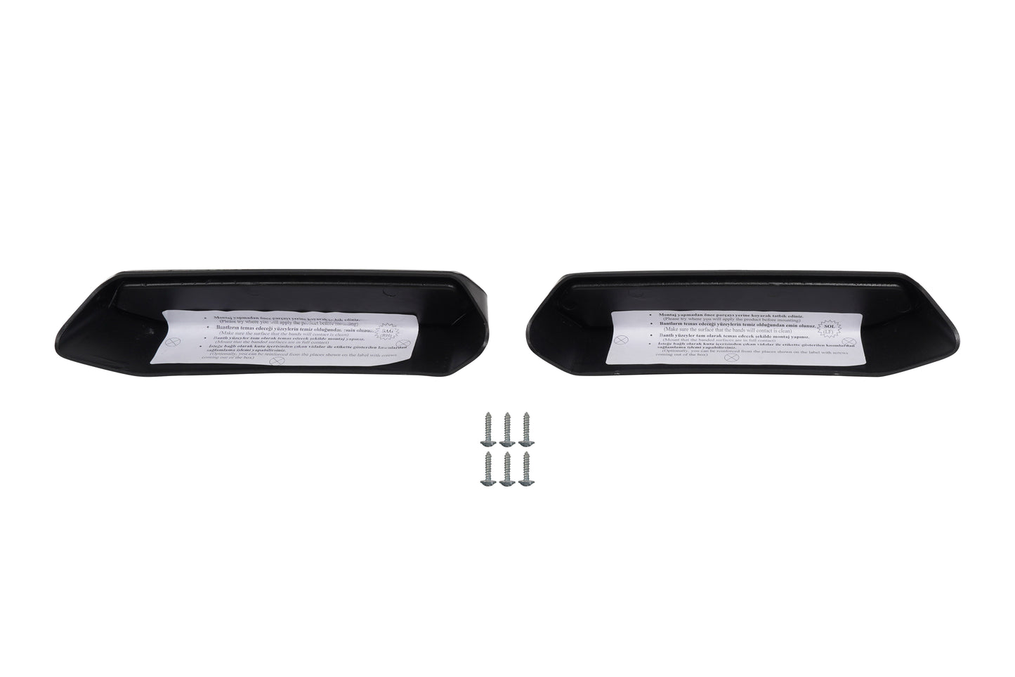 Renault Clio 4 Facelift (2015-2019) Stainless Steel Chrome Rear Bumper Exhaust Diffuser Trim