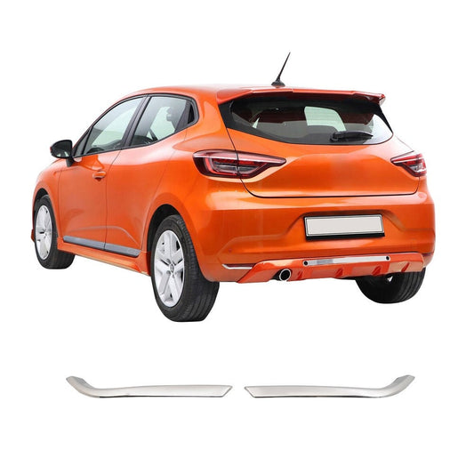 Renault Clio 5 (2019-Present) Stainless Steel Chrome Rear Reflector Trims - 2 Pieces