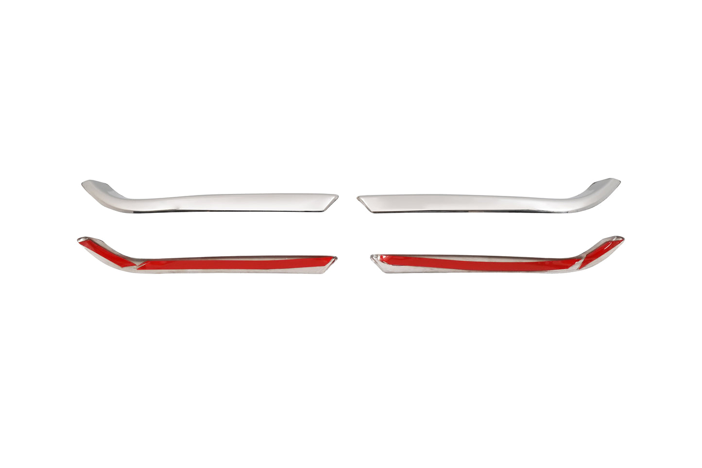 Renault Clio 5 (2019-Present) Stainless Steel Chrome Rear Reflector Trims - 2 Pieces