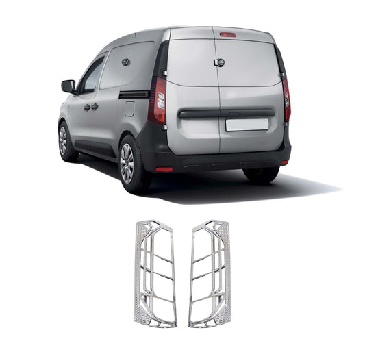 Renault Express (2021-Present) Stainless Steel Chrome Tail Light Frames