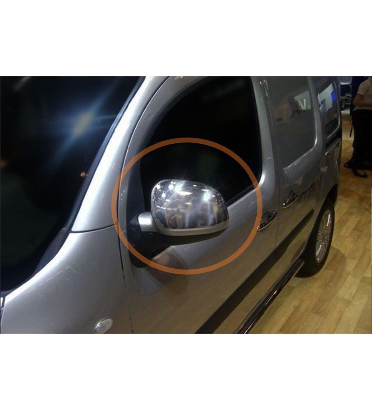Renault Kangoo II Facelift 2013+ ABS Chrome Mirror Covers