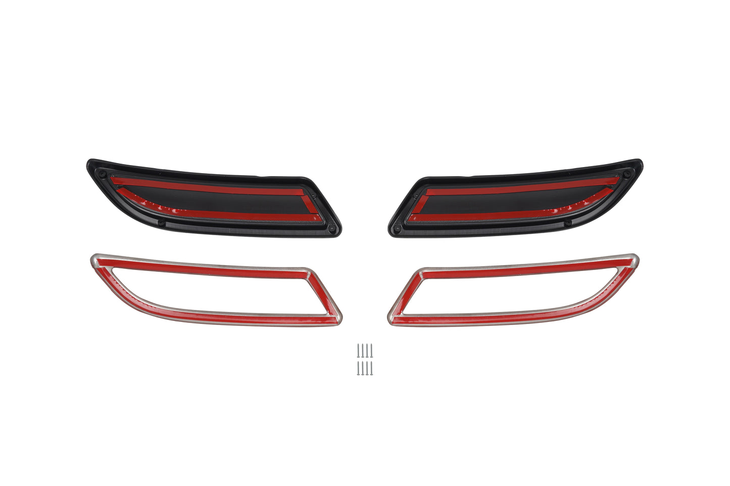 Renault Megane 4 (2016-Present) Stainless Steel Chrome Rear Bumper Exhaust Trims - 2 Piece
