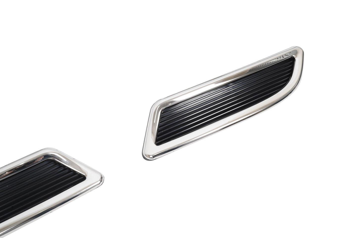 Renault Megane 4 (2016-Present) Stainless Steel Chrome Rear Bumper Exhaust Trims - 2 Piece