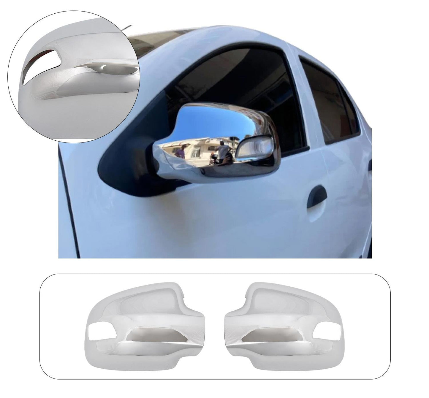 Renault Symbol 2013+ ABS Chrome Mirror Covers