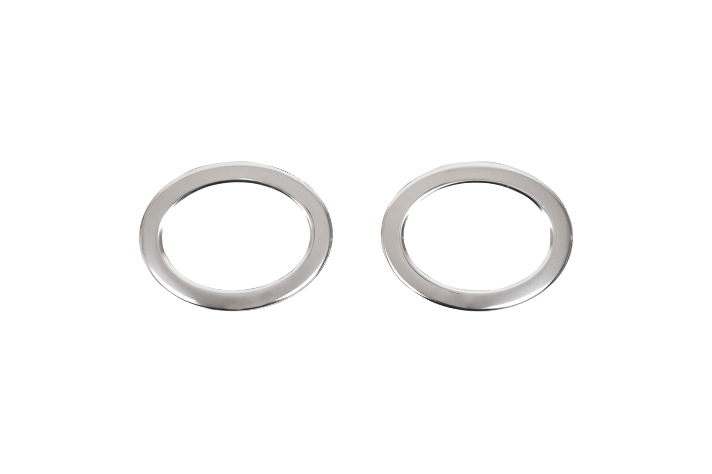 Renault Trafic Mk3 (2014-Present) Stainless Steel Chrome Front Fog Light Frame Trims - 2 Pieces