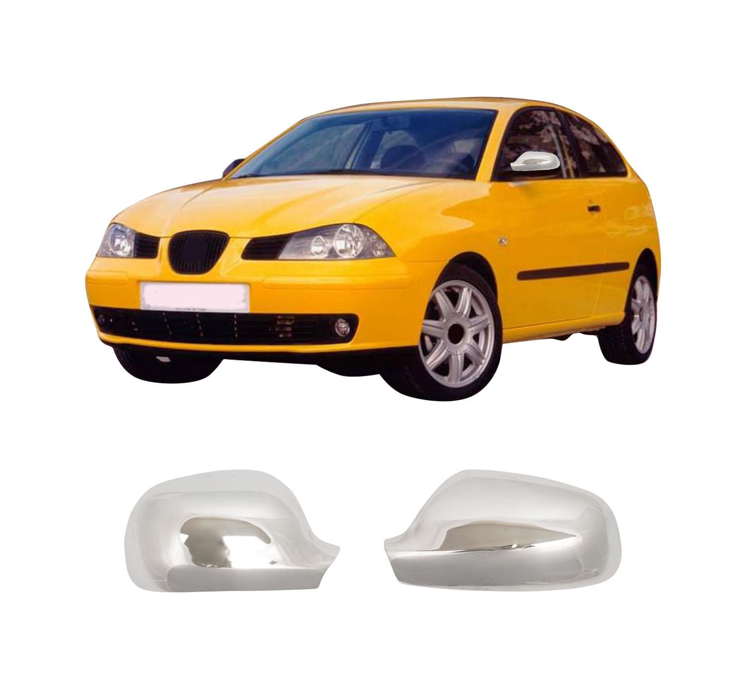 SEAT Ibiza Mk2 Facelift 1999-2002 stainless steel mirror cover overlay