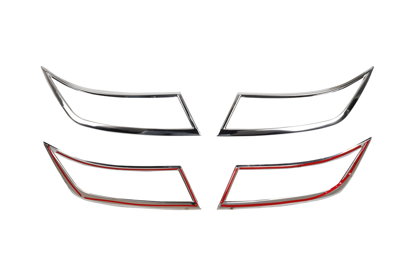 Skoda Octavia Mk3 A7 (2013-2020) Stainless Steel Chrome Rear Bumper Diffuser Trim
