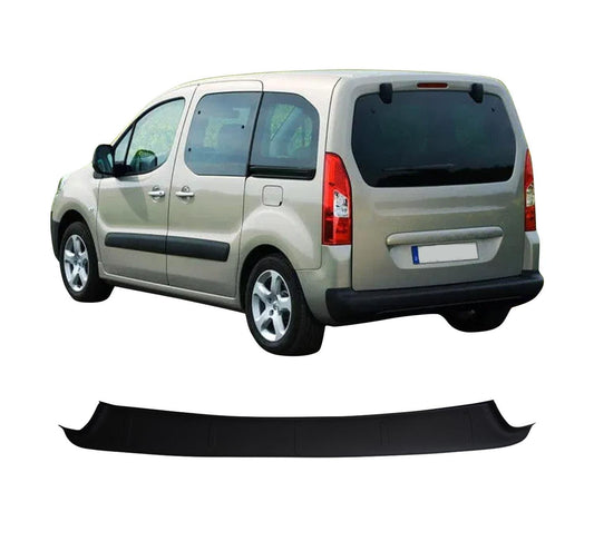 Peugeot Partner Tepee (2008-2018) Heavy-Duty Wide ABS Rear Bumper Protector Guard