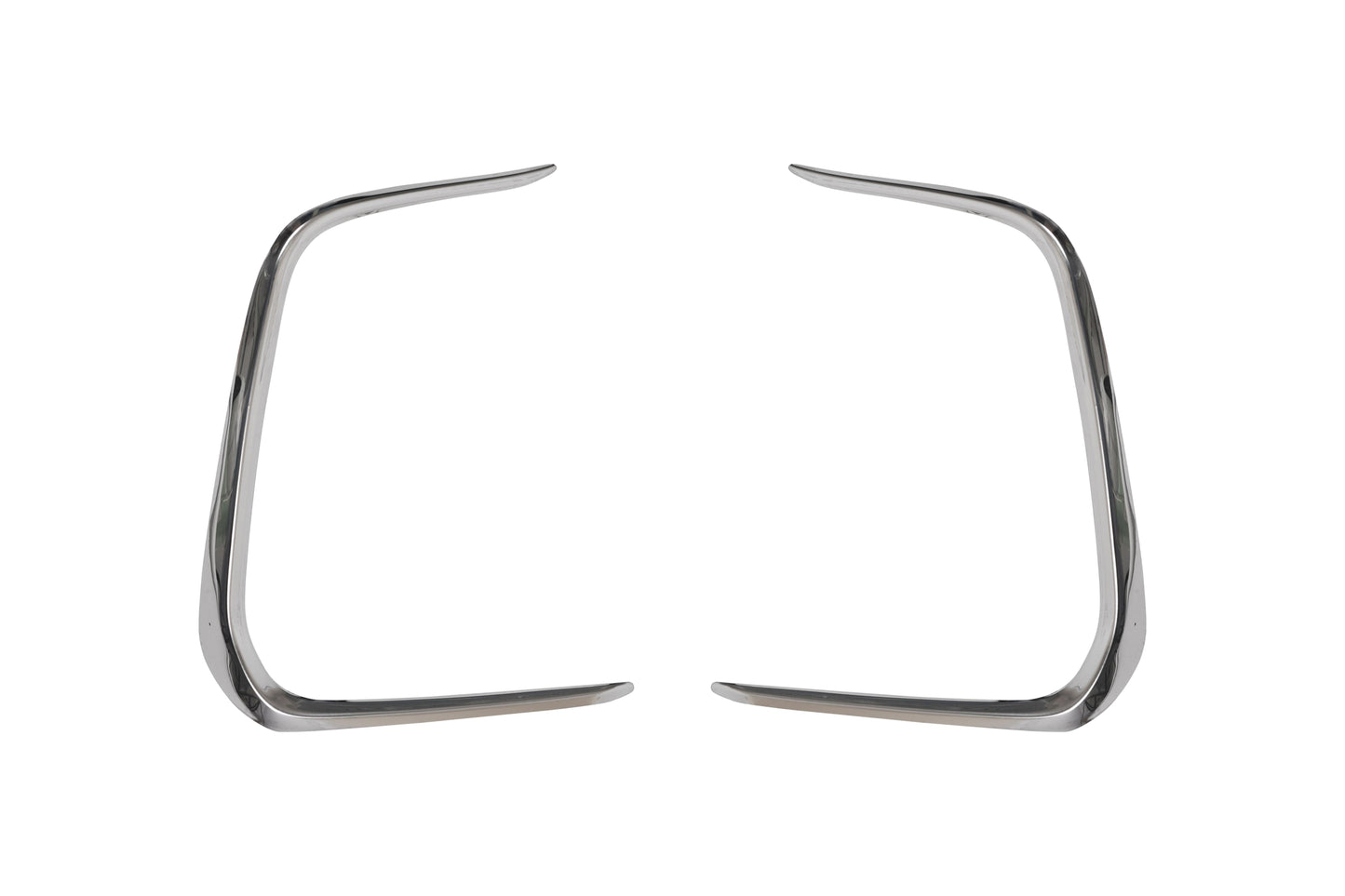 Toyota Corolla (2019-Present) Stainless Steel Chrome Front Fog Light Eyebrow Trims - 2 Pieces