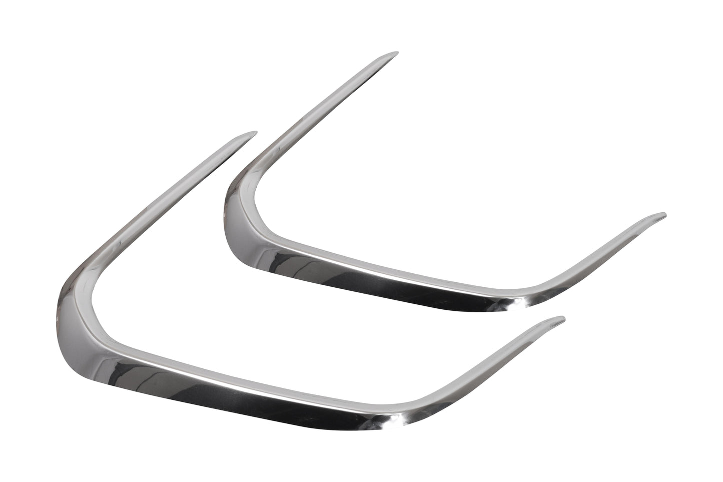 Toyota Corolla (2019-Present) Stainless Steel Chrome Front Fog Light Eyebrow Trims - 2 Pieces