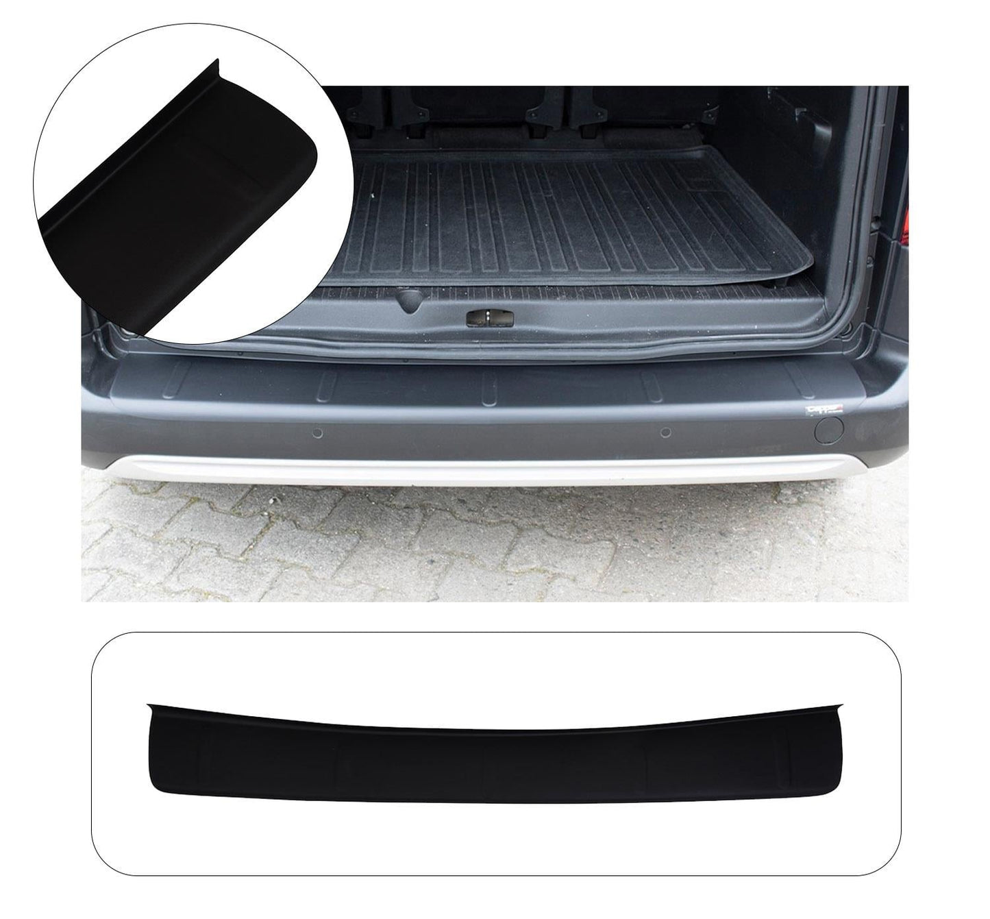 Toyota Proace MK2 (2016-Present) Heavy-Duty Wide ABS Rear Bumper Protector Guard