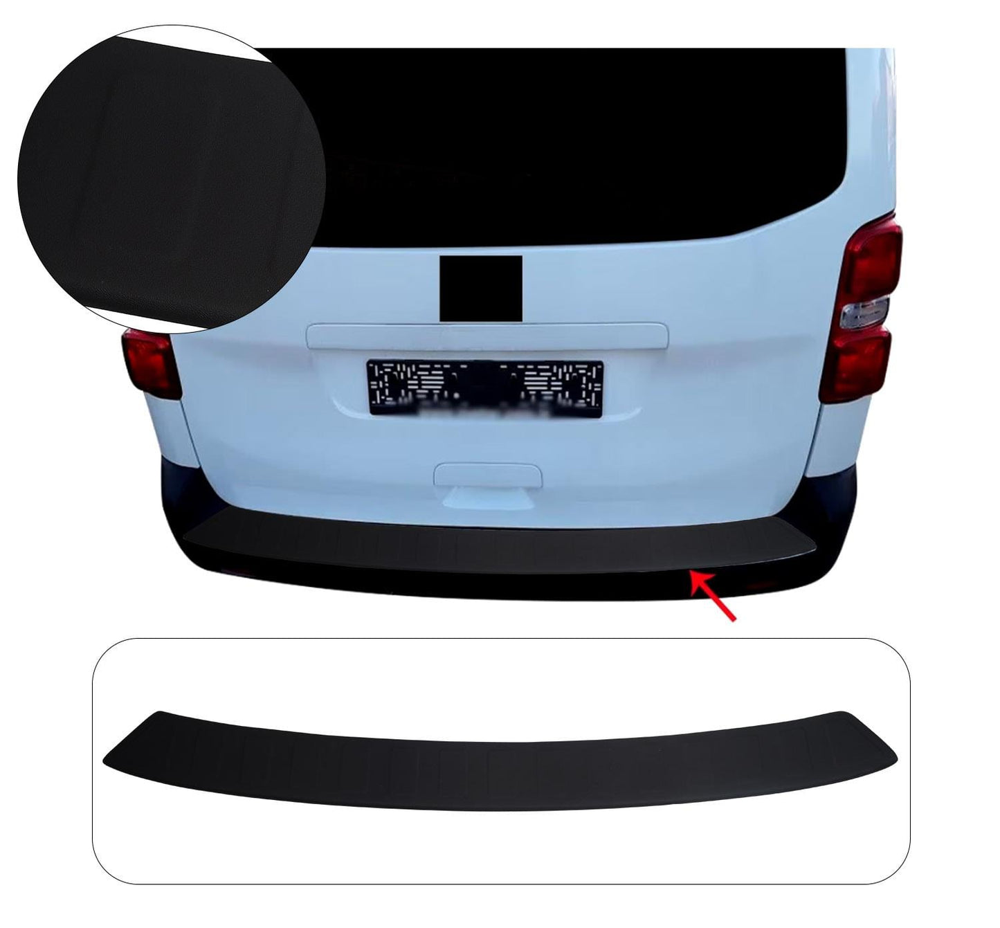 Toyota Proace Verso Long 2016+ Premium ABS Rear Bumper Protector Guard