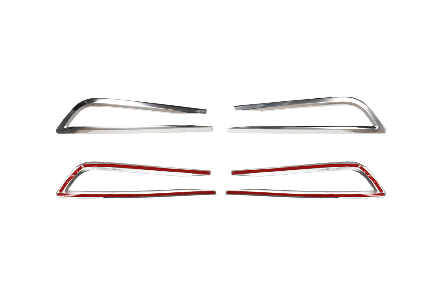 Volkswagen Passat B8 (2015-2019) Stainless Steel Chrome Front Fog Light Frame Trims - 2 Pieces