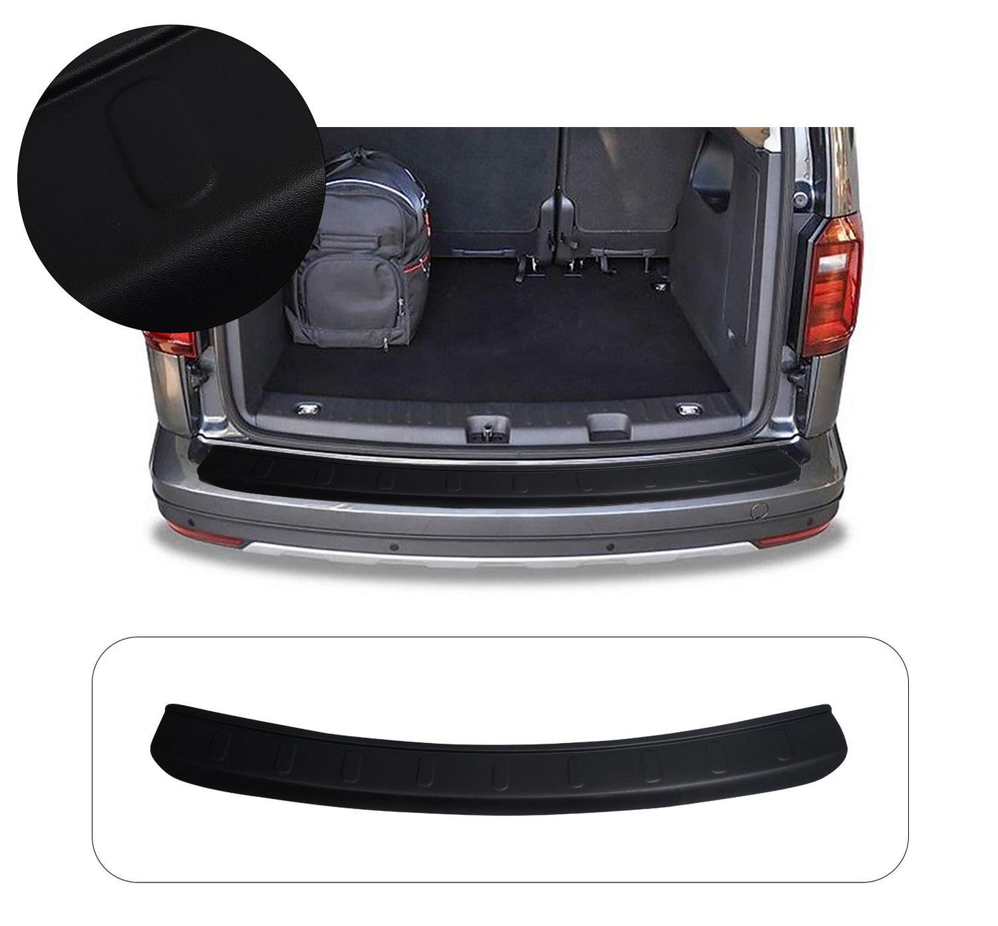 Volkswagen Caddy MK4 (2015-2020) Heavy-Duty Wide ABS Rear Bumper Protector Guard