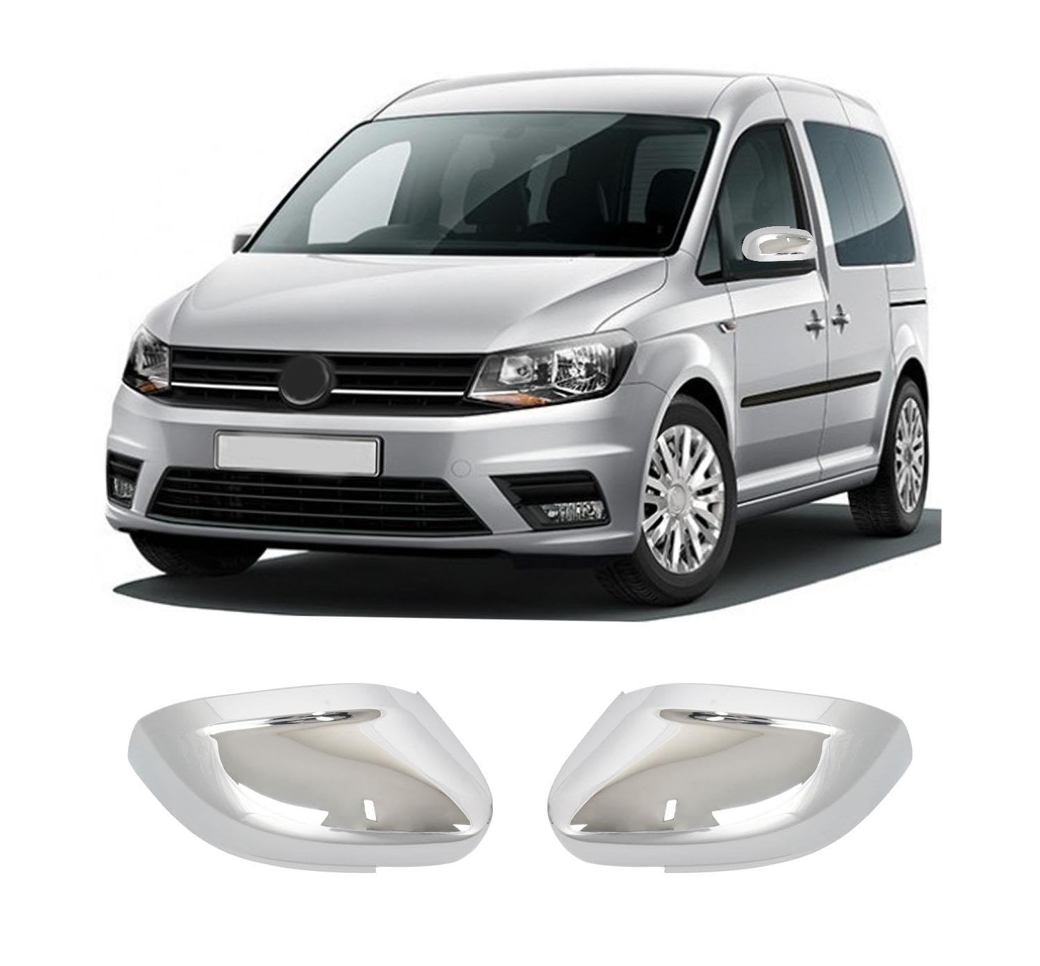 Volkswagen Caddy 2015 ABS chrome mirror cover overlay