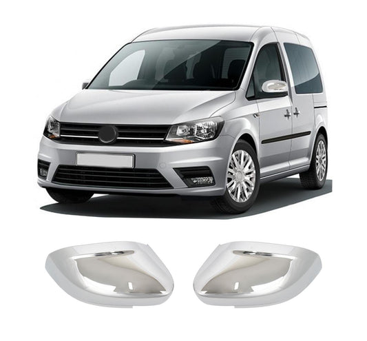 Volkswagen Caddy 2015 ABS chrome mirror cover overlay