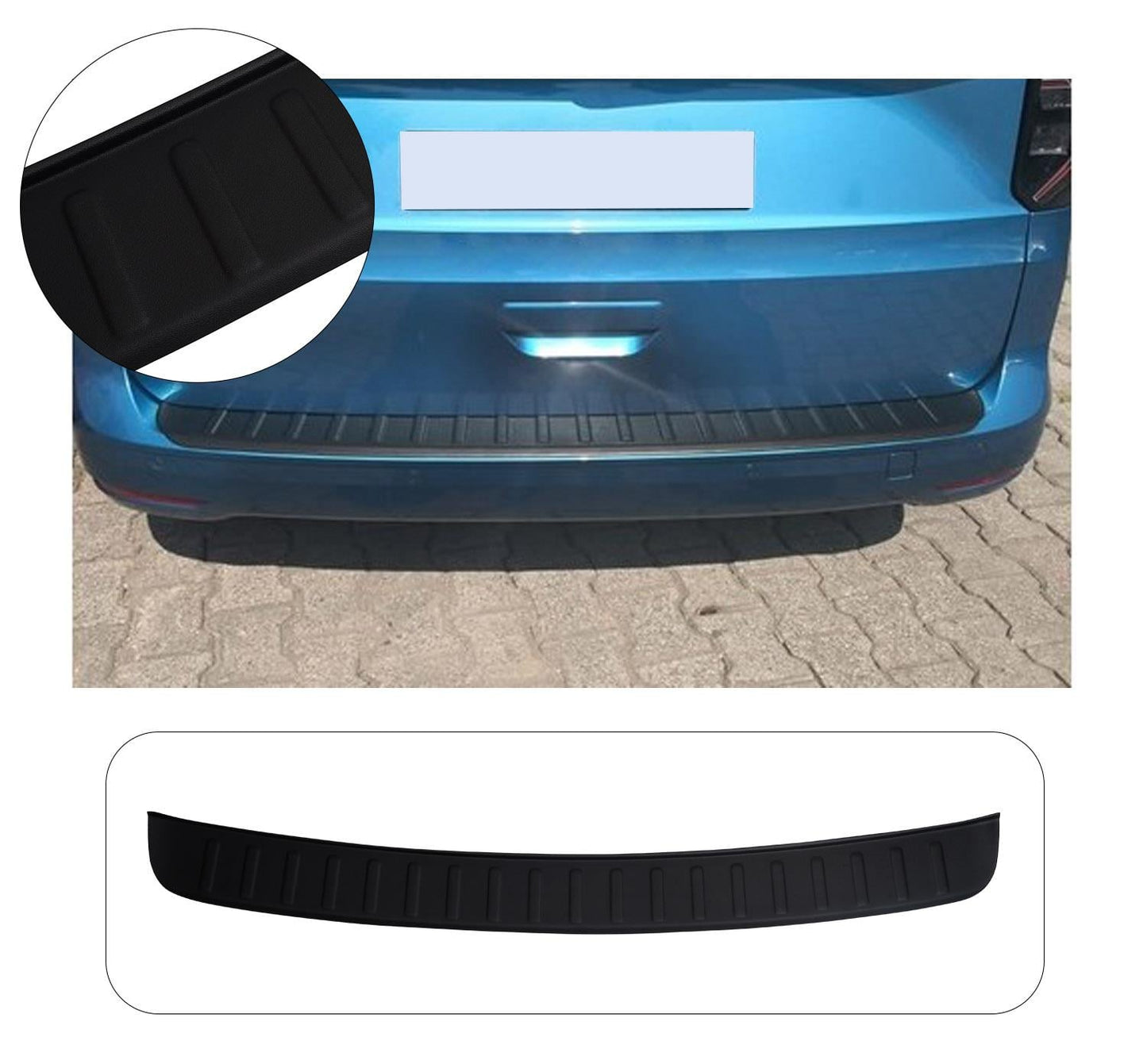 Volkswagen Caddy MK5 (2021-Present) Heavy-Duty Wide ABS Rear Bumper Protector Guard