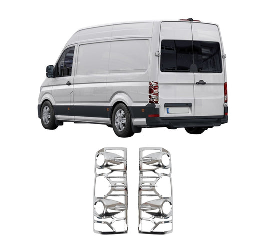Volkswagen Crafter (2006-2018) Stainless Steel Chrome Tail Light Frames