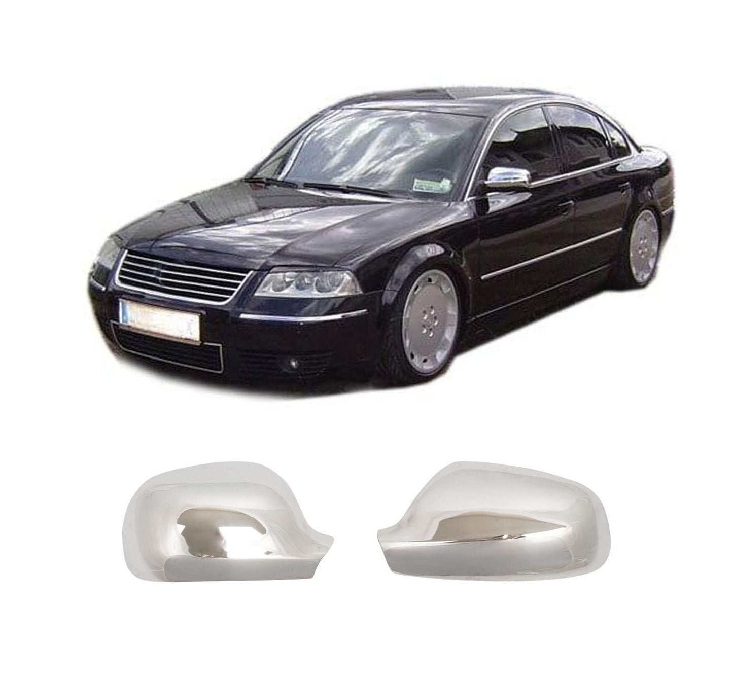 Volkswagen Passat B5 3B 1997-2004 stainless steel mirror cover overlay