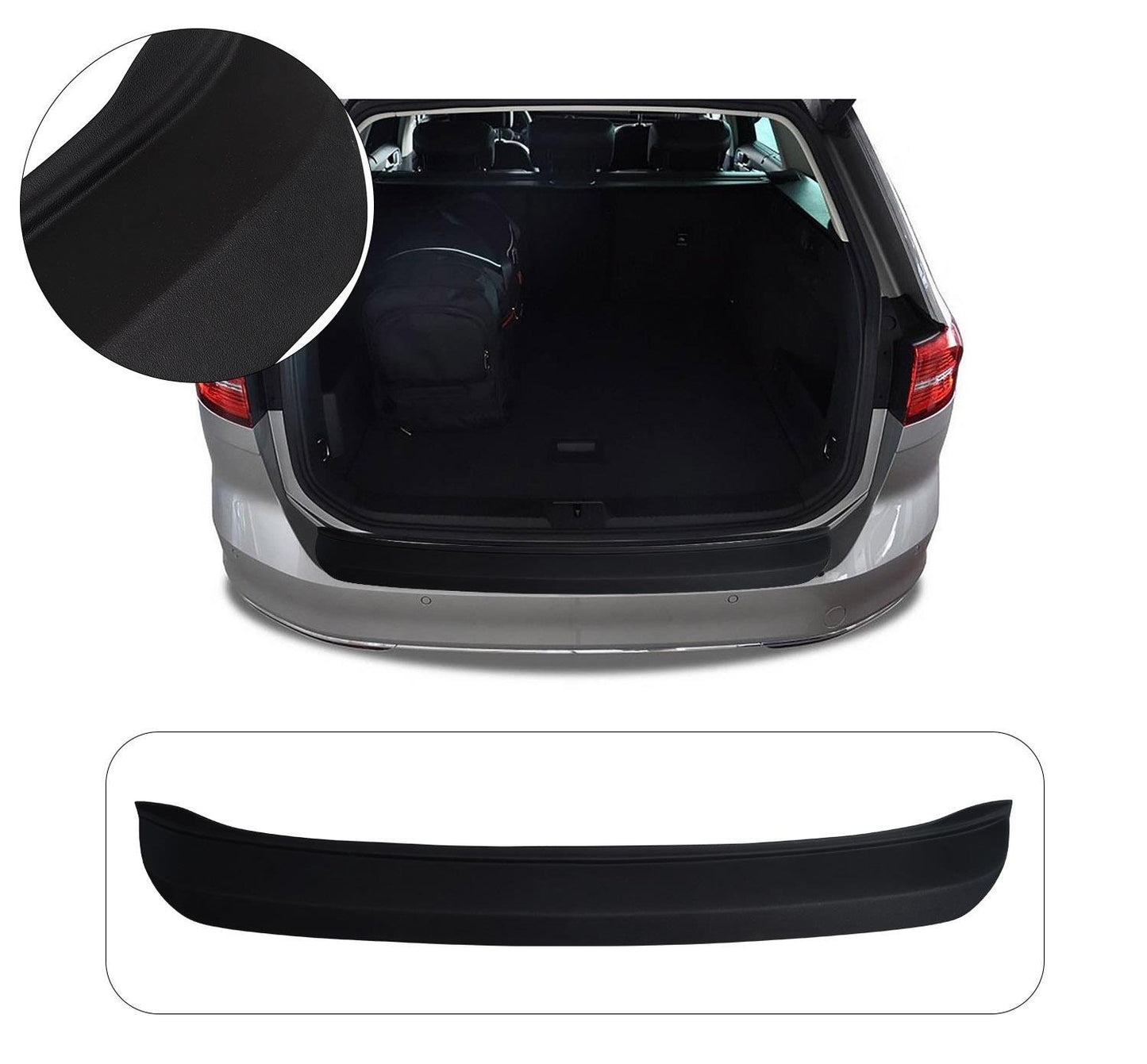 Volkswagen Passat B8 Sedan (2015-2019) Heavy-Duty Wide ABS Rear Bumper Protector Guard