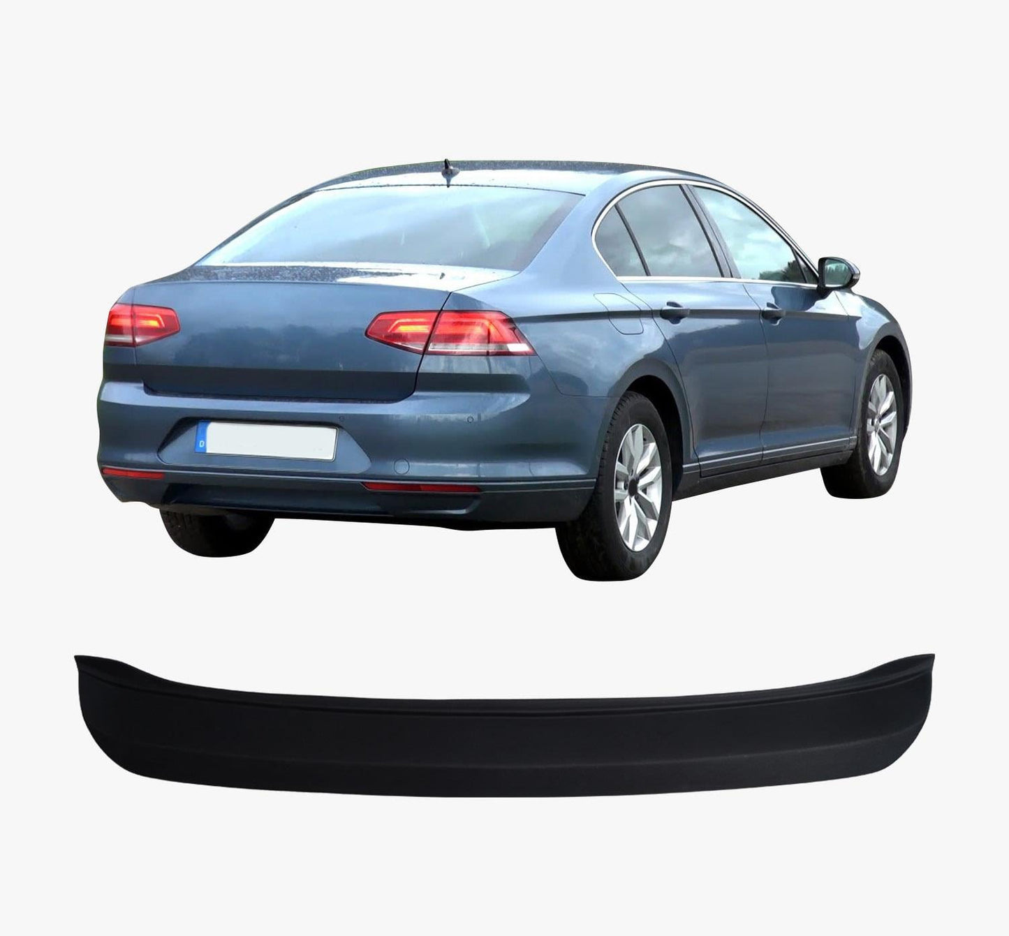 Volkswagen Passat B8 Sedan (2015-2019) Heavy-Duty Wide ABS Rear Bumper Protector Guard