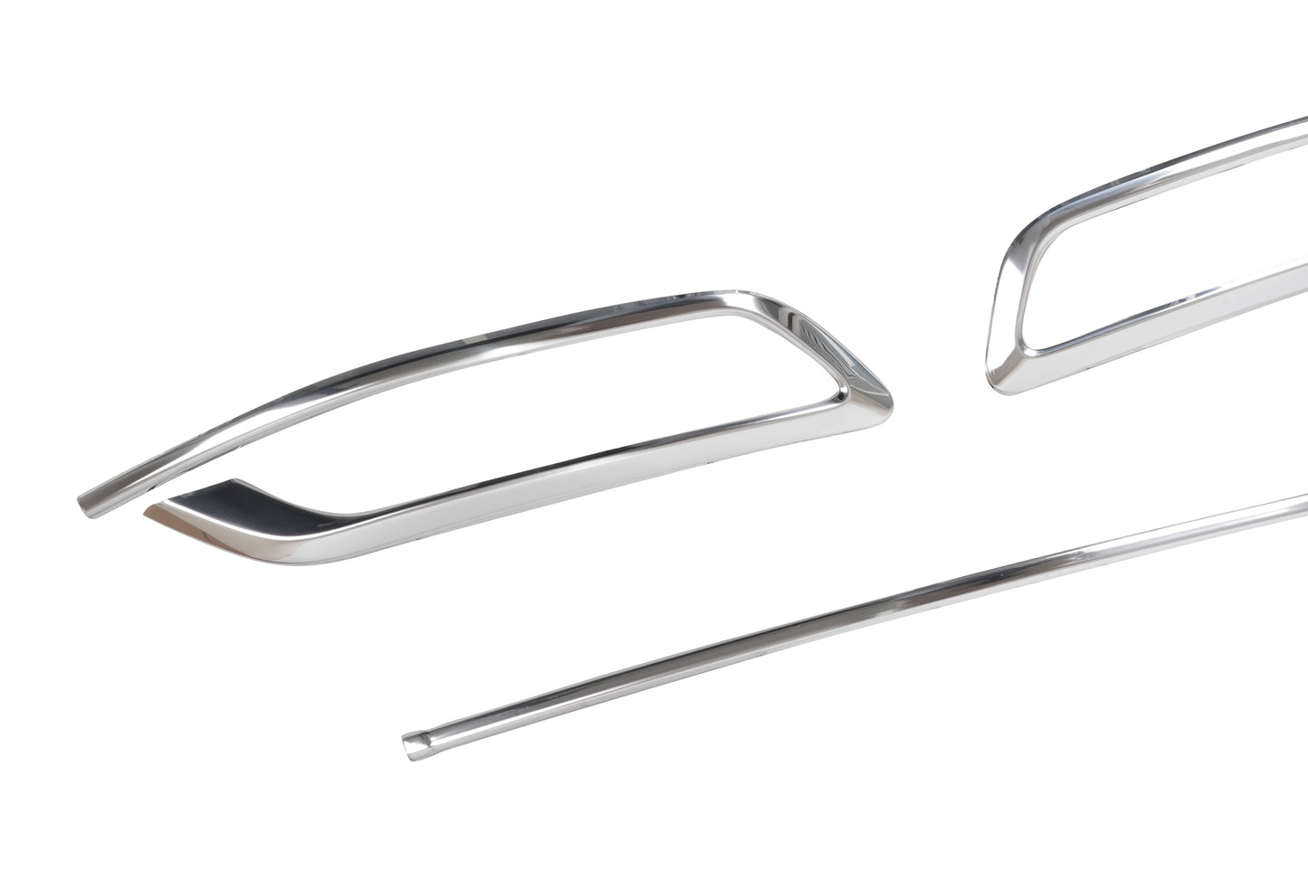 Volkswagen Passat B8.5 Facelift (2019-2023) Stainless Steel Chrome Rear Bumper Diffuser Single Exhaust Styling Trim